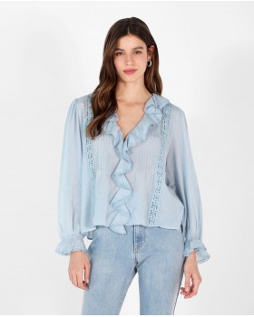 ROMAN RUFFLE SHIRT