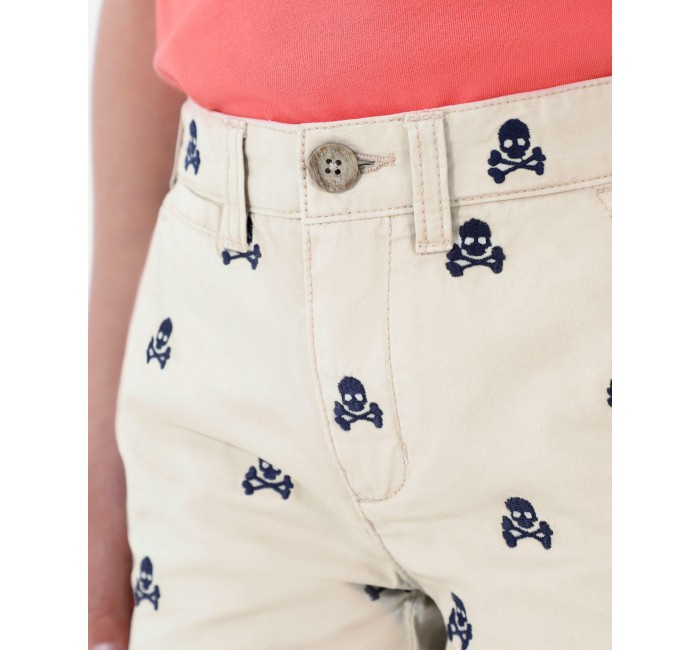 SKULL EMB SHORT KIDS