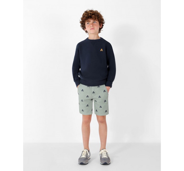 SKULL EMB SHORT KIDS