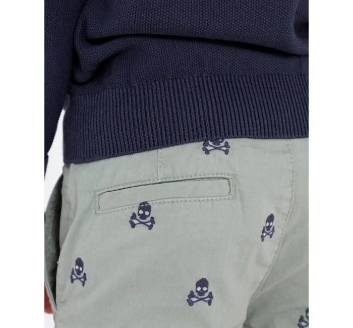 SKULL EMB SHORT KIDS